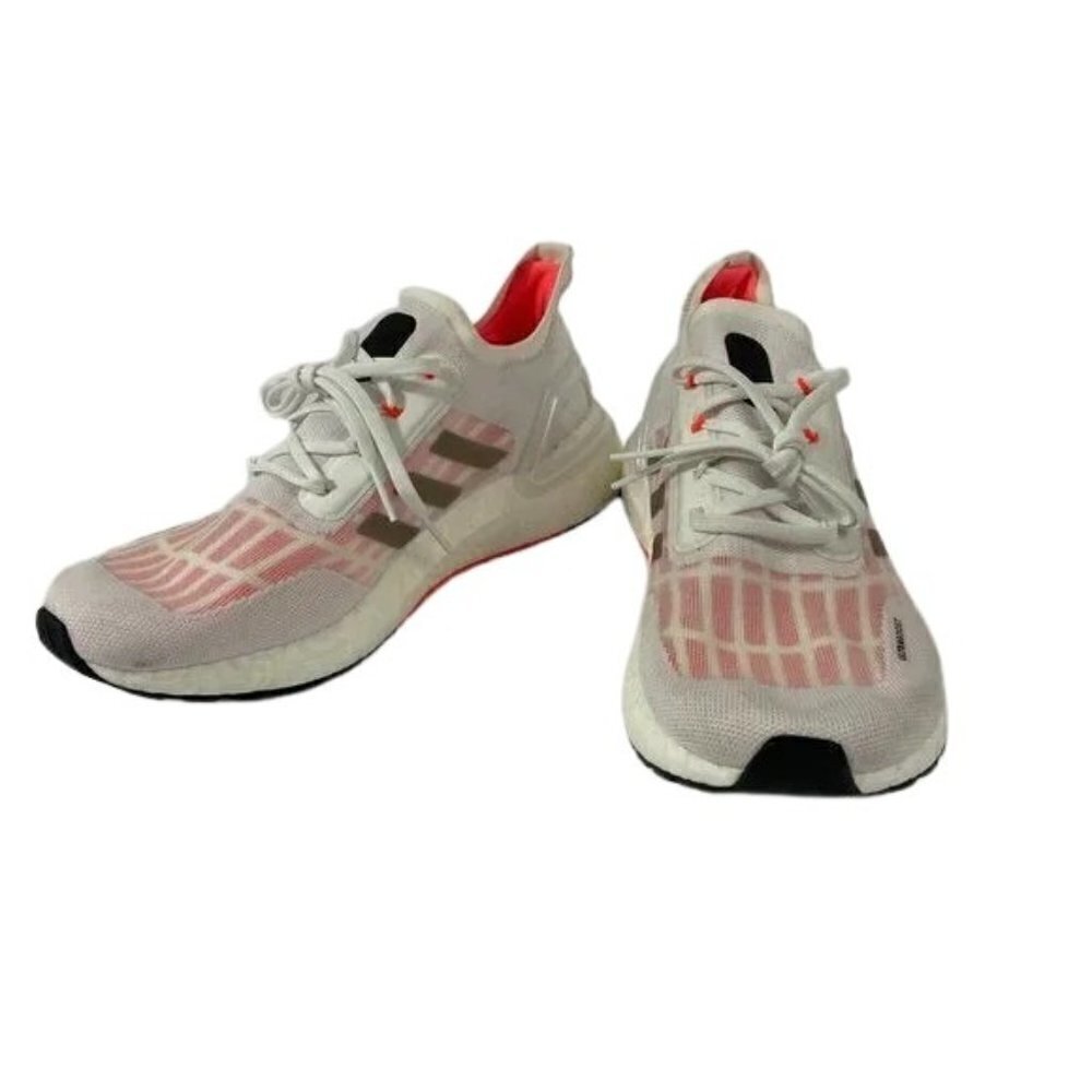 Adidas Women's Ultraboost Light Running Shoes Size 9.5 White and Orange NWOB